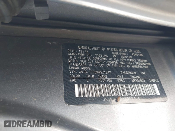 2019 Nissan Rogue S with VIN JN1BJ1CP8KW521247, listed as a IAAI auction lot 41837545 with 153,837 mi miles and . Bid and sale history available at DreamBid. Image 9.