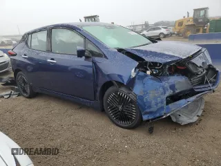 2025 Nissan LEAF SV Plus with VIN 1N4CZ1CV8SC561070, listed as a Copart auction lot 41474905 with 572 mi miles and Salvage Title. Bid and sale history available at carsss.com. Image 4.