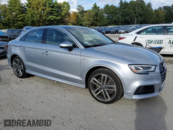 2019 Audi A3 Sedan S line Premium Plus with VIN WAUJEGFF4KA119965, listed as a Copart auction lot 74427694 with 82,712 mi miles and Salvage Title. Bid and sale history available at carsss.com. Image 4.