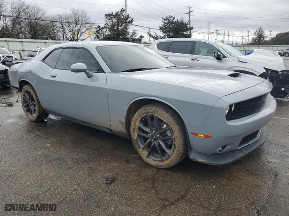 2021 Dodge Challenger GT with VIN 2C3CDZKG6MH677625, listed as a Copart auction lot 83852614 with 44,965 mi miles and Salvage Title. Bid and sale history available at carsss.com. Image 4.