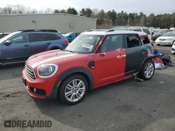 2019 MINI Countryman Cooper with VIN WMZYV5C53K3F57725, listed as a Copart auction lot 50936505 with 55,051 mi miles and Salvage title. Bid and sale history available at DreamBid. Image 1.