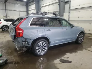 2020 Volvo XC90 Momentum with VIN YV4102PK8L1558214, listed as a Copart auction lot 47214325 with 51,389 mi miles and Salvage Title. Bid and sale history available at carsss.com. Image 3.