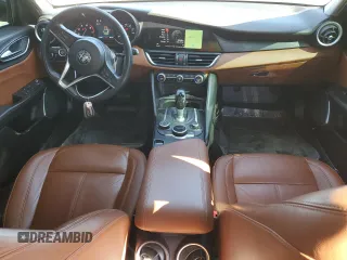 2018 Alfa Romeo Giulia with VIN ZARFAEDN4J7572553, listed as a Copart auction lot 46998825 with 111,778 mi miles and Salvage title. Bid and sale history available at DreamBid. Image 8.