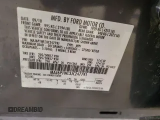 2018 Ford EcoSport Titanium z VIN MAJ6P1WL3JC247791, wystawiony jako Copart lot #46107425 z przebiegiem 54 459 mil mil oraz Szkoda całkowita • Salvage title. Historia ofert i sprzedaży dostępna na DreamBid. Obrazek 14.