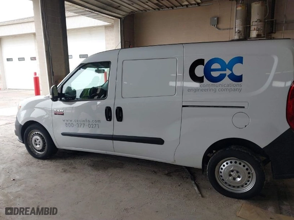 2017 Ram ProMaster City Cargo Van Tradesman with VIN ZFBERFAB0H6E84653, listed as a IAAI auction lot 41903033 with 170,097 mi miles. Bid and sale history available at carsss.com. Image 14.