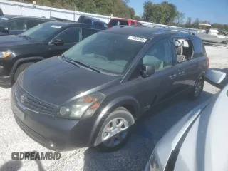 2008 Nissan Quest with VIN 5N1BV28U88N104890, listed as a Copart auction lot 74209344 with 250,748 mi miles and Salvage Title. Bid and sale history available at carsss.com. Image 1.