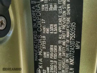 2013 Kia Soul with VIN KNDJT2A51D7550595, listed as a Copart auction lot 48865445 with 0 mi miles and Salvage Title. Bid and sale history available at carsss.com. Image 13.