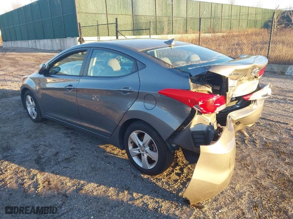 2013 Hyundai Elantra GLS with VIN 5NPDH4AE6DH363083, listed as a IAAI auction lot 41512838 with 69,789 mi miles. Bid and sale history available at carsss.com. Image 3.