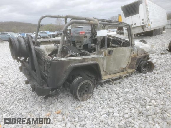 2004 Jeep Wrangler Rubicon with VIN 1J4FA69S74P787812, listed as a Copart auction lot 49821695 with Not provided miles and Salvage title. Bid and sale history available at DreamBid. Image 3.