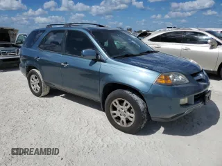 2005 Acura MDX Touring with VIN 2HNYD18695H552874, listed as a Copart auction lot 77090404 with 0 mi miles and Salvage Title. Bid and sale history available at carsss.com. Image 4.