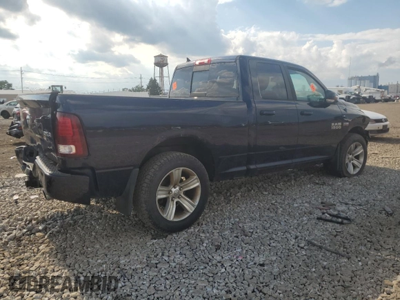 2013 Ram 1500 Sport with VIN 1C6RR7HT1DS567260, listed as a Copart auction lot 58764005 with Not provided miles and Salvage title. Bid and sale history available at DreamBid. Image 3.