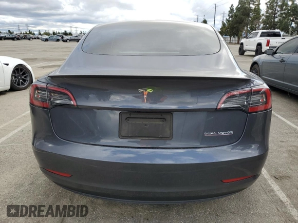2023 Tesla Model 3 Performance with VIN 5YJ3E1EC9PF633549, listed as a Copart auction lot 48908755 with 23,034 mi miles and Salvage Title. Bid and sale history available at carsss.com. Image 6.