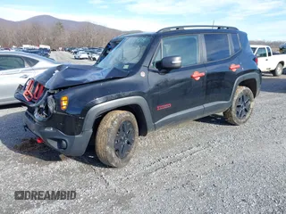2018 Jeep Renegade Trailhawk with VIN ZACCJBCB3JPG81009, listed as a IAAI auction lot 41537095 with 91,506 mi miles. Bid and sale history available at carsss.com. Image 18.