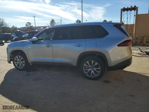 2024 Toyota Grand Highlander XLE with VIN 5TDAAAA53RS004636, listed as a Copart auction lot 87659265 with 16,562 mi miles and Salvage Title. Bid and sale history available at carsss.com. Image 2.