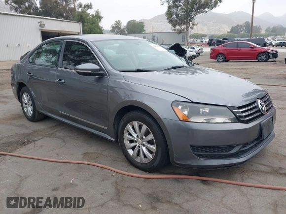2012 Volkswagen Passat S with VIN 1VWAH7A31CC087907, listed as a IAAI auction lot 42083574 with 185,591 mi miles and . Bid and sale history available at DreamBid. Image 1.