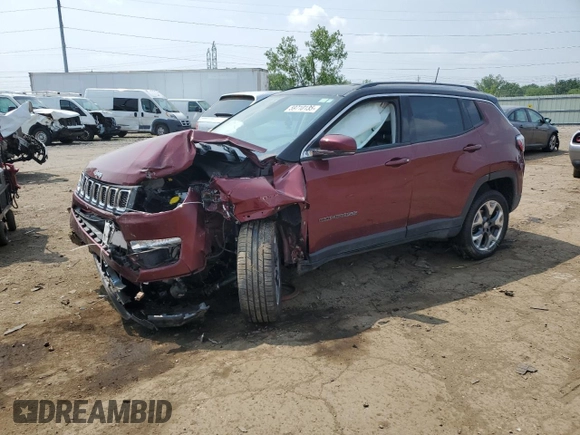 2020 Jeep Compass Limited с VIN 3C4NJDCB8LT255204, выставлен на аукционе Copart как лот 59710135 с пробегом 50 100 миль миль и Списание • Salvage title. История ставок и продаж доступна на DreamBid. Изображение 1.