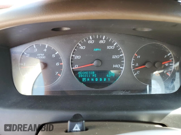 2006 Chevrolet Impala LT 3.9L with VIN 2G1WC581469178240, listed as a Copart auction lot 55723455 with 186,811 mi miles and Clean Title. Bid and sale history available at DreamBid. Image 9.