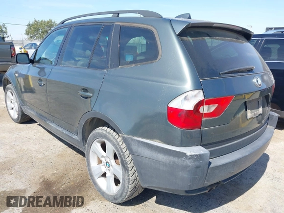 2005 BMW X3 3.0i z VIN WBXPA93425WD13768, wystawiony jako IAAI lot #42463088 z przebiegiem 142 877 mil mil oraz . Historia ofert i sprzedaży dostępna na DreamBid. Obrazek 3.