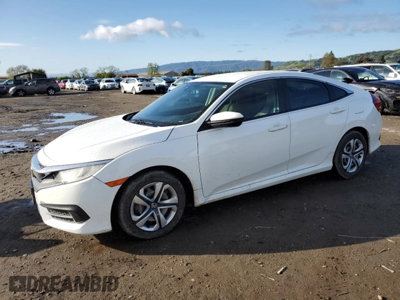 2016 Honda Civic Sedan LX with VIN 19XFC2F58GE035323, listed as a Copart auction lot 51520235 with 141,304 mi miles and Salvage Title. Bid and sale history available at carsss.com. Image 1.