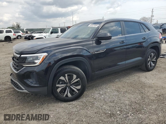 2024 Volkswagen Atlas SE with VIN 1V2DE2CA8RC236764, listed as a Copart auction lot 50357035 with 8,667 mi miles and Salvage title. Bid and sale history available at DreamBid. Image 1.