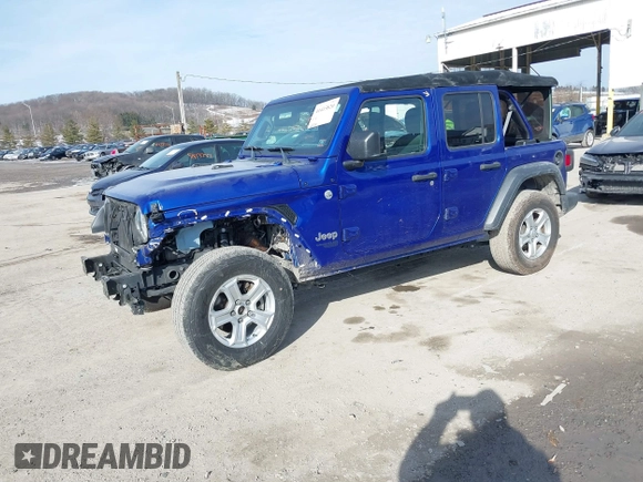 2020 Jeep Wrangler Unlimited Sport S z VIN 1C4HJXDG2LW260238, wystawiony jako IAAI lot #41415820 z przebiegiem 62 224 mil mil oraz . Historia ofert i sprzedaży dostępna na DreamBid. Obrazek 18.