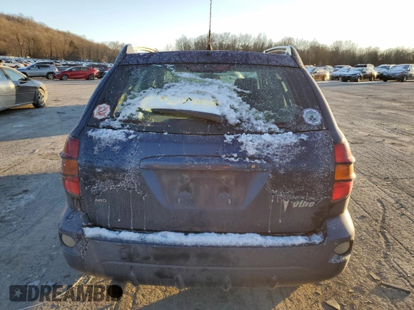 2006 Pontiac Vibe with VIN 5Y2SM65846Z421139, listed as a Copart auction lot 83949294 with 94,949 mi miles and Salvage Title. Bid and sale history available at carsss.com. Image 6.