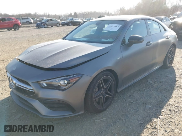 2022 Mercedes-Benz CLA 35 AMG with VIN W1K5J5BBXNN299043, listed as a IAAI auction lot 41679983 with 49,597 mi miles and . Bid and sale history available at DreamBid. Image 17.