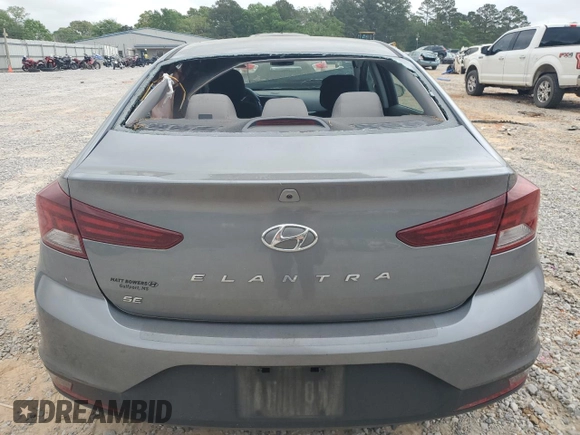 2019 Hyundai Elantra SE with VIN KMHD74LF2KU818938, listed as a Copart auction lot 51958095 with Not Provided miles and Salvage Title. Bid and sale history available at DreamBid. Image 6.