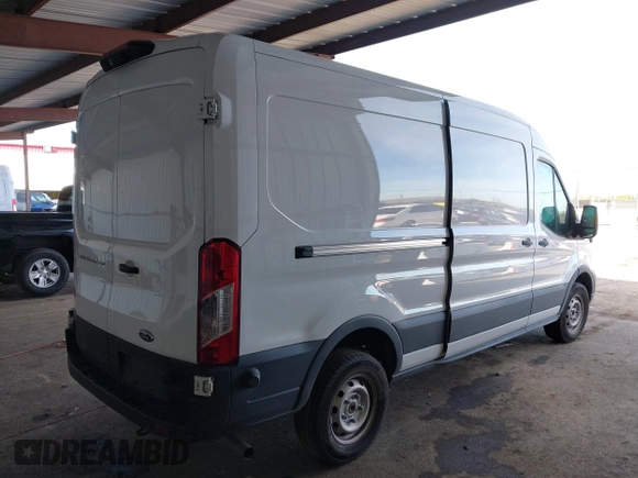 2024 Ford Transit Cargo with VIN 1FTBR1C83RKA91627, listed as a IAAI auction lot 41455595 with 12,010 mi miles and . Bid and sale history available at DreamBid. Image 4.