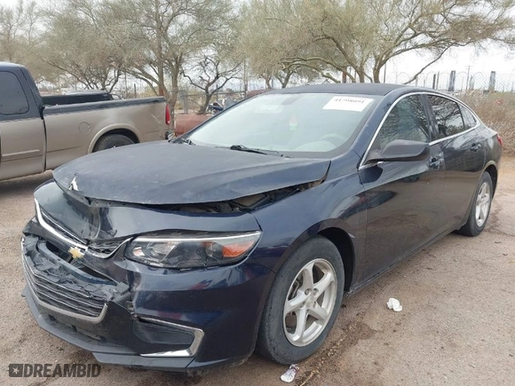 2017 Chevrolet Malibu LS with VIN 1G1ZB5ST1HF106934, listed as a IAAI auction lot 41798091 with 135,932 mi miles. Bid and sale history available at carsss.com. Image 6.