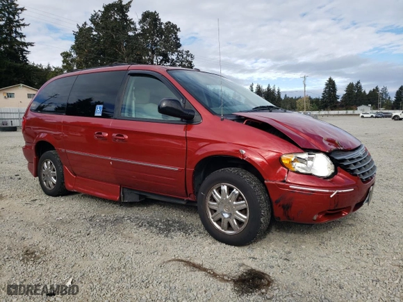 2007 Chrysler Town & Country LWB Limited with VIN 2A8GP64L27R316283, listed as a Copart auction lot 76139604 with 82,238 mi miles and Salvage Title. Bid and sale history available at carsss.com. Image 4.