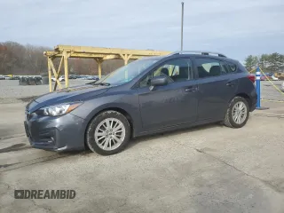2018 Subaru Impreza Premium z VIN 4S3GTAB6XJ3744007, wystawiony jako Copart lot #52596475 z przebiegiem 82 559 mil mil oraz Szkoda całkowita • Salvage title. Historia ofert i sprzedaży dostępna na DreamBid. Obrazek 1.