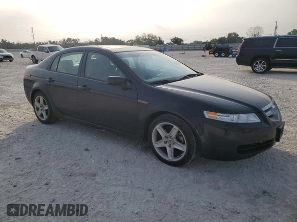 2006 Acura TL with VIN 19UUA66256A076019, listed as a Copart auction lot 53662455 with 208,780 mi miles and Salvage Title. Bid and sale history available at carsss.com. Image 4.