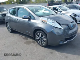 2017 Nissan LEAF S with VIN 1N4BZ0CP1HC302579, listed as a IAAI auction lot 41920542 with 37,462 mi miles. Bid and sale history available at carsss.com. Image 1.