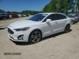 2019 Ford Fusion Titanium with VIN 3FA6P0K98KR233733, listed as a Copart auction lot 51134095 with 184,572 mi miles and Clean Title. Bid and sale history available at carsss.com. Image 1.