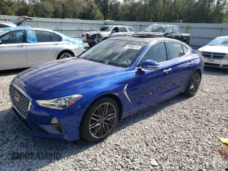 2019 Genesis G70 Advanced with VIN KMTG34LA0KU031831, listed as a Copart auction lot 74496674 with 46,714 mi miles and Salvage Title. Bid and sale history available at DreamBid. Image 1.