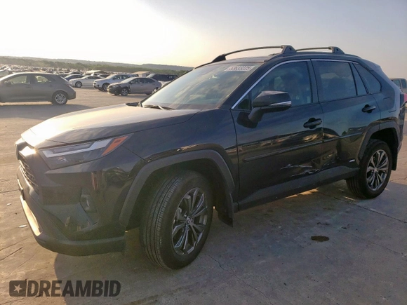2024 Toyota RAV4 Hybrid XLE Premium with VIN 4T3B6RFV9RU158019, listed as a Copart auction lot 53633225 with 9,417 mi miles and Salvage Title. Bid and sale history available at carsss.com. Image 1.