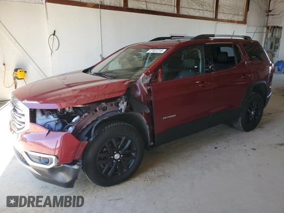 2019 GMC Acadia SLT with VIN 1GKKNULS4KZ154308, listed as a Copart auction lot 47407215 with 102,049 mi miles and Salvage Title. Bid and sale history available at DreamBid. Image 1.
