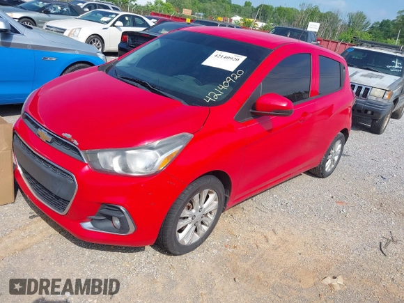2016 Chevrolet Spark LT with VIN KL8CD6SA7GC638841, listed as a IAAI auction lot 42140920 with 160,005 mi miles and . Bid and sale history available at DreamBid. Image 2.