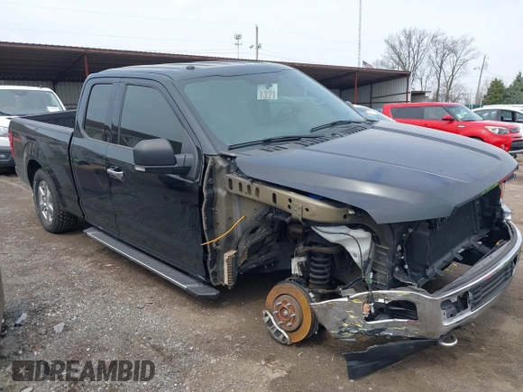 2018 Ford F-150 XL with VIN 1FTFX1E51JFB73329, listed as a IAAI auction lot 42008498 with 42,274 mi miles. Bid and sale history available at carsss.com. Image 1.