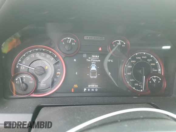 2017 Ram 1500 Rebel z VIN 1C6RR7YT4HS849396, wystawiony jako Copart lot #54356005 z przebiegiem 221 548 mil mil oraz Szkoda całkowita • Salvage title. Historia ofert i sprzedaży dostępna na DreamBid. Obrazek 9.