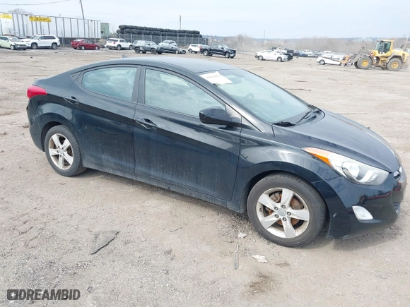 2012 Hyundai Elantra GLS with VIN 5NPDH4AE2CH117405, listed as a IAAI auction lot 41916422 with 149,121 mi miles. Bid and sale history available at carsss.com. Image 1.
