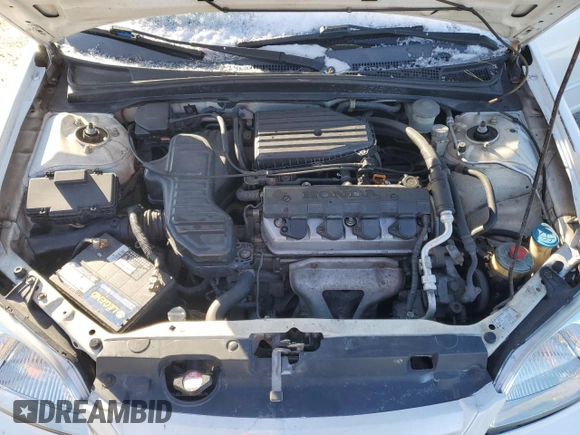 2002 Honda Civic LX with VIN 2HGES15572H586397, listed as a Copart auction lot 87985645 with 237,916 mi miles and Salvage Title. Bid and sale history available at DreamBid. Image 11.