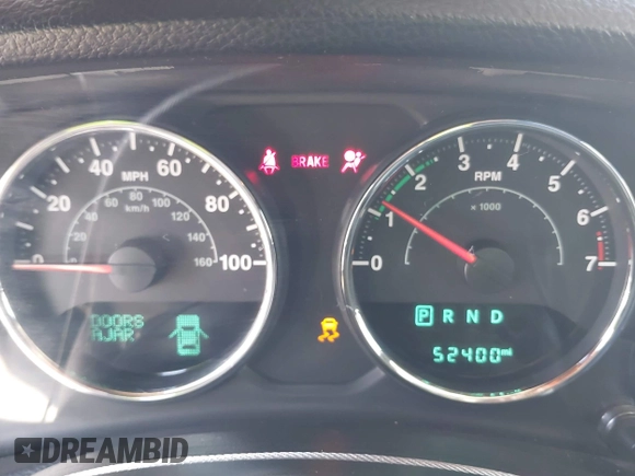 2017 Jeep Wrangler Unlimited Sport with VIN 1C4BJWDG6HL711082, listed as a IAAI auction lot 42036092 with 52,400 mi miles. Bid and sale history available at carsss.com. Image 7.