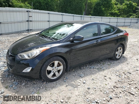 2012 Hyundai Elantra Limited with VIN KMHDH4AE2CU421304, listed as a Copart auction lot 62952855 with 134,492 mi miles and Clean title. Bid and sale history available at DreamBid. Image 1.