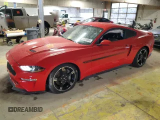 2021 Ford Mustang GT with VIN 1FA6P8CF0M5136521, listed as a Copart auction lot 54514955 with 16,394 mi miles and Salvage title. Bid and sale history available at DreamBid. Image 1.