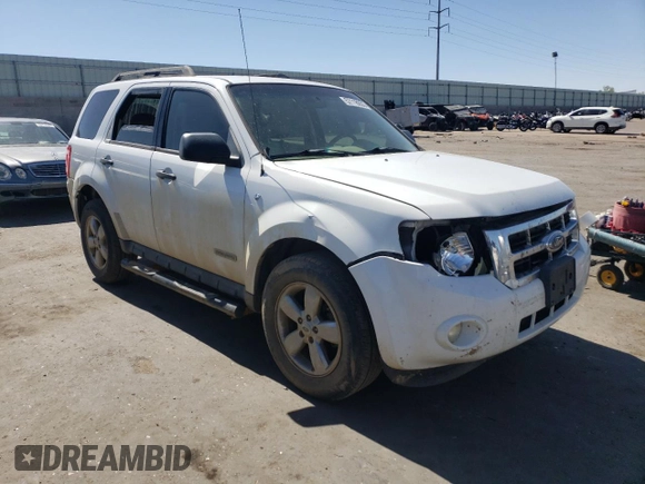 2008 Ford Escape XLT с VIN 1FMCU03128KC70462, выставлен на аукционе Copart как лот 57118055 с пробегом 215 790 миль миль и Списание • Salvage title. История ставок и продаж доступна на DreamBid. Изображение 4.