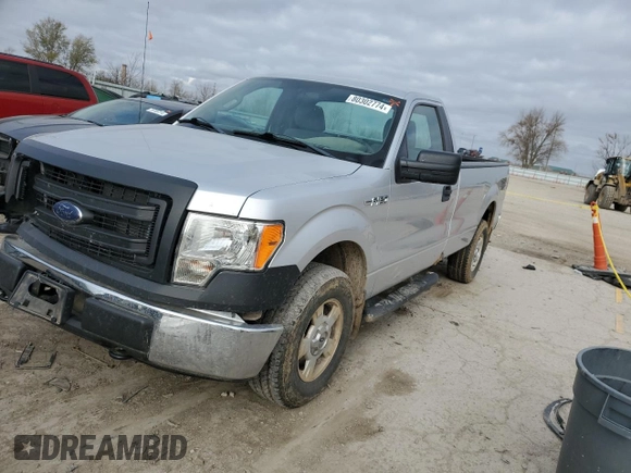 2013 Ford F-150 XL with VIN 1FTNF1EF4DKF95257, listed as a Copart auction lot 80302774 with 87,929 mi miles and Salvage title. Bid and sale history available at DreamBid. Image 1.