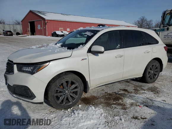 2020 Acura MDX Technology with VIN 5J8YD4H09LL800710, listed as a Copart auction lot 87171294 with 59,250 mi miles and Clean title. Bid and sale history available at DreamBid. Image 1.