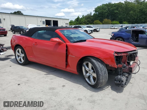 2011 Chevrolet Camaro 2LT with VIN 2G1FC3DD6B9158702, listed as a Copart auction lot 55799765 with 142,101 mi miles and Salvage title. Bid and sale history available at DreamBid. Image 4.